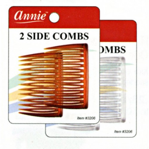Annie 2 Side Combs #3206 Brown